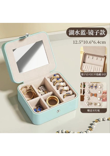 Vintage Mücevher Kutusu Işık Lüks Duygu Takı Mücevher Organizatör Kolye Küpe Küpe Yüzük Mücevher Organizatör (Yurt Dışından)