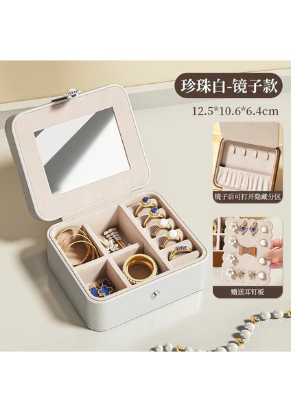 Vintage Mücevher Kutusu Işık Lüks Duygu Takı Mücevher Organizatör Kolye Küpe Küpe Yüzük Mücevher Organizatör (Yurt Dışından)