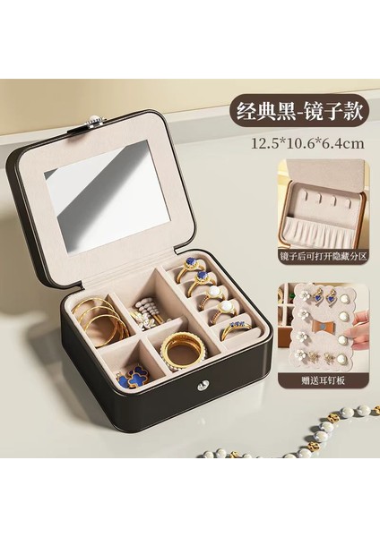 Vintage Mücevher Kutusu Işık Lüks Duygu Takı Mücevher Organizatör Kolye Küpe Küpe Yüzük Mücevher Organizatör (Yurt Dışından)
