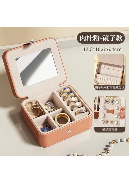 Vintage Mücevher Kutusu Işık Lüks Duygu Takı Mücevher Organizatör Kolye Küpe Küpe Yüzük Mücevher Organizatör (Yurt Dışından)