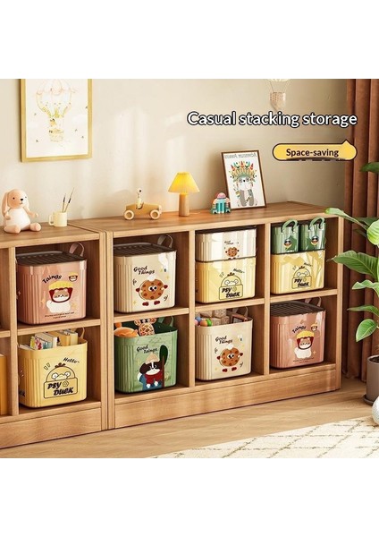 Kapaklı Büyük Kapasiteli Çeşitli Saklama Kutusu Çok Işlevli Masaüstü Düzenleyici Yeni Ev Karikatür Desen Saklama Kutusu (Yurt Dışından) modelleri