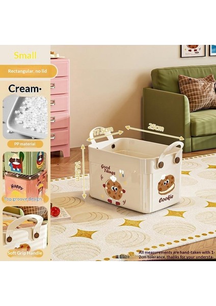 Kapaklı Büyük Kapasiteli Çeşitli Saklama Kutusu Çok Işlevli Masaüstü Düzenleyici Yeni Ev Karikatür Desen Saklama Kutusu (Yurt Dışından)