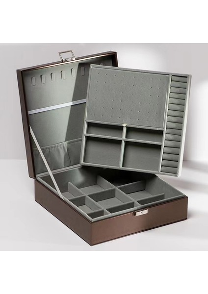 Vintage Mücevher Kutusu Işık Lüks Duygu Takı Mücevher Organizatör Kolye Küpe Küpe Yüzük Mücevher Organizatör (Yurt Dışından)