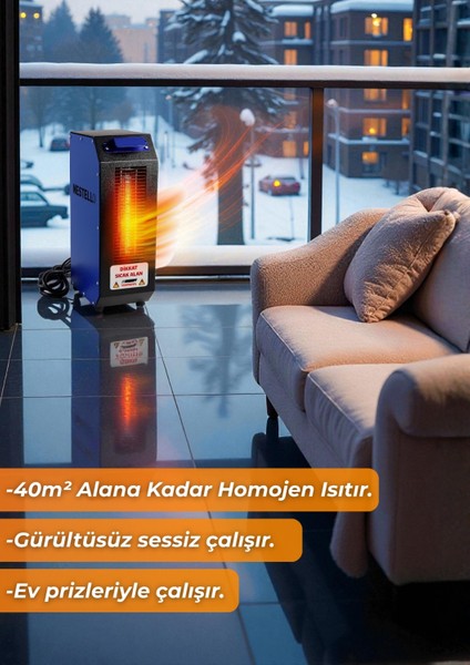 Elektrikli Isıtıcı 3400W, 3 Kademeli Ayar, Sessiz Fanlı Isıtıcı modelleri