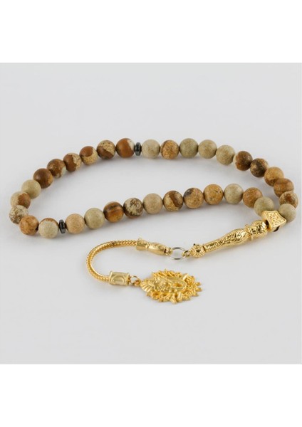 Techmrt Jasper Doğaltaş Tesbih 8 Mm-Kahverengi modelleri