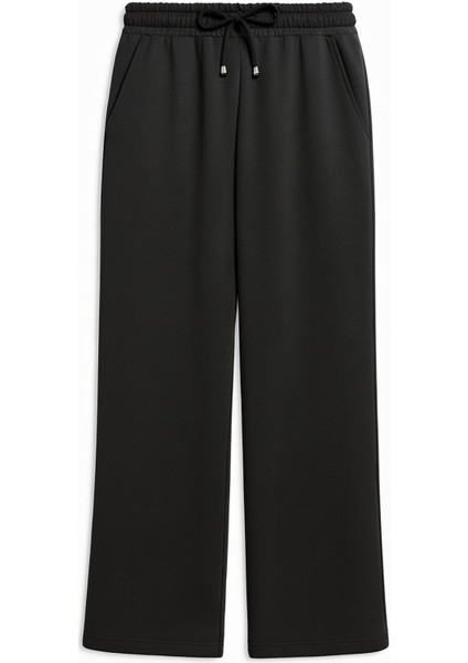 4785 Kadın Premium Modal Palazzo Dökümlü Bol Paça Pantolon Siyah