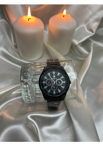 Erkek Çelik Siyah Kol Saati