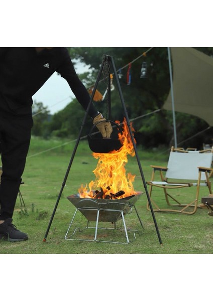 Taşınabilir Paslanmaz Çelik Ateş Yakma Standı, Kolay Sökülüp Takılabilir Mangal / Barbekü Izgarası 42.5*42.5*27.5cm modelleri