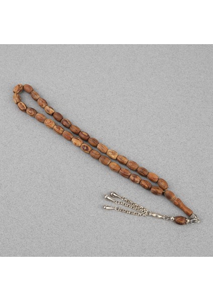 Kör Diken Ağacı Alpaka Püsküllü Fıçı Kesim 7.5X10MM Tesbih modelleri