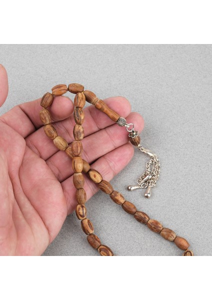 Kör Diken Ağacı Alpaka Püsküllü Fıçı Kesim 7.5X10MM Tesbih fırsatları