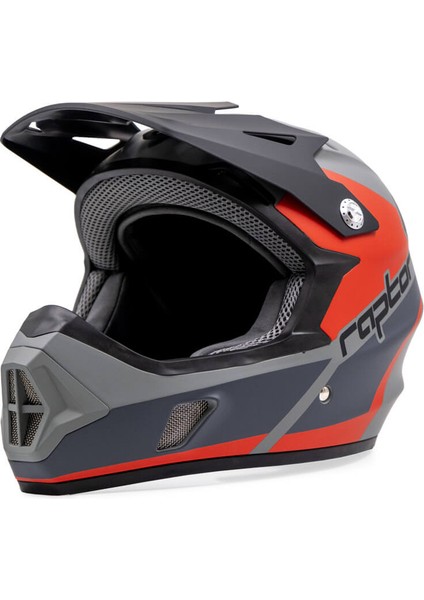 Full Face Bisiklet Kaskı Onyx Xl Beden Gri