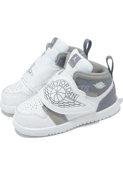 Sky Jordan 1 Td Leather Infant Sneaker Hakiki Deri Cırt Bantlı Çocuk Günlük Spor Ayakkabı Beyaz modelleri