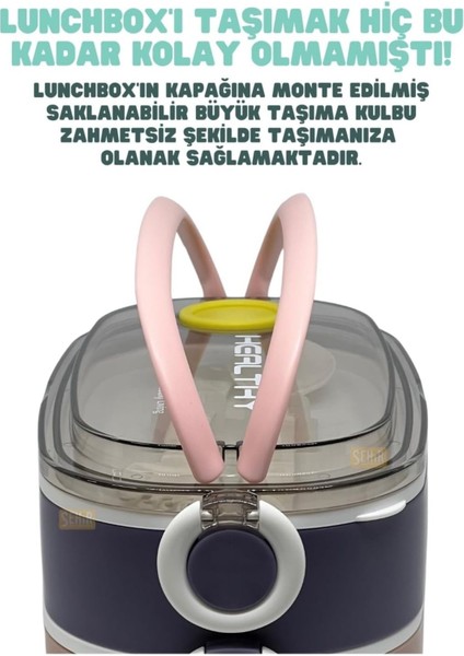 Içi Çelik Saklama Kabı 900 ml VGN8023 Pembe fırsatları