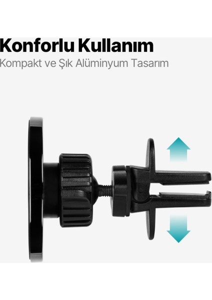 Easydrive Pro M Araç Içi Telefon Tutucu, Magsafe Uyumlu, Siyah