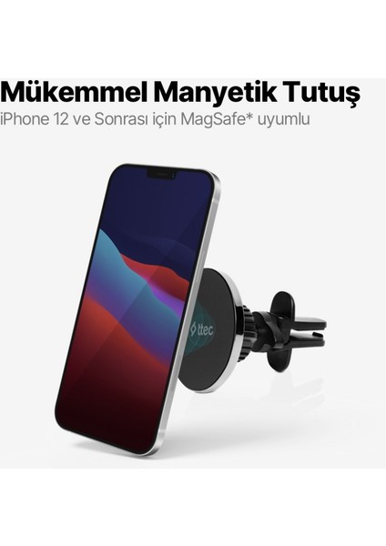 Easydrive Pro M Araç Içi Telefon Tutucu, Magsafe Uyumlu, Siyah