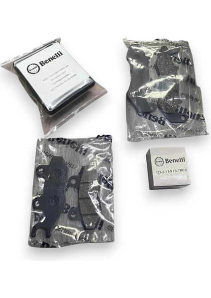 125 S Orıjınal Ön Arka Balata - Oem Hava Filtresi - Oem Yağ Filtresi