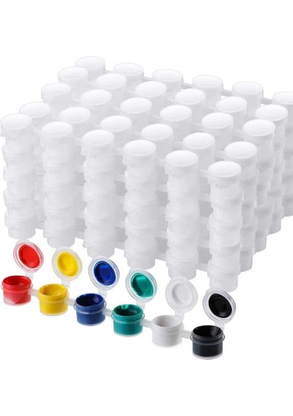 10 Adet Boş Boya Kutusu (60 Göz)
