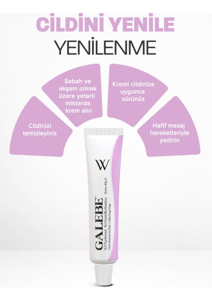 Galebe Onarıcı Krem | Cilt Yenileyici, İz Giderici Etki Ve Onarıcı Bakım Kremi - 40 gr modelleri
