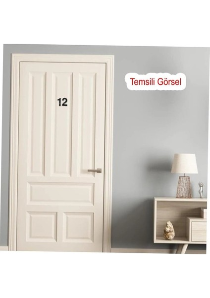 Kapı Numarası Yapışkanlı Küçük Boy 50 mm 5 cm Numara 3 Rakam Üç Sayısı Siyah Renk Numaralar 1 Adet fiyatları