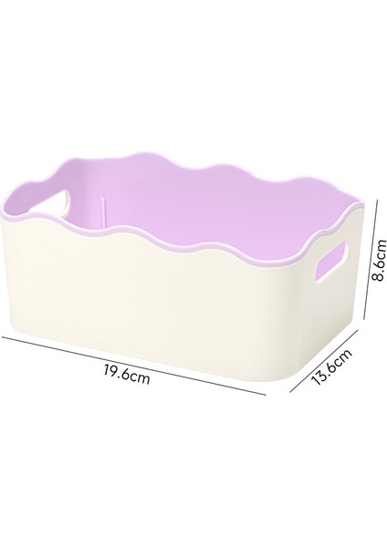 Kalınlaştırılmış Iki Renkli Saklama Kutusu Banyo Mutfak Giysi Muhtelif Organizasyon Saklama Kutusu Kozmetik Saklama Sepeti (Yurt Dışından)