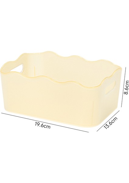 Kalınlaştırılmış Iki Renkli Saklama Kutusu Banyo Mutfak Giysi Muhtelif Organizasyon Saklama Kutusu Kozmetik Saklama Sepeti (Yurt Dışından)