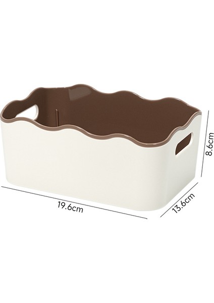 Kalınlaştırılmış Iki Renkli Saklama Kutusu Banyo Mutfak Giysi Muhtelif Organizasyon Saklama Kutusu Kozmetik Saklama Sepeti (Yurt Dışından) modelleri