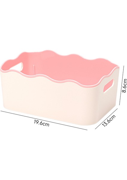 Kalınlaştırılmış Iki Renkli Saklama Kutusu Banyo Mutfak Giysi Muhtelif Organizasyon Saklama Kutusu Kozmetik Saklama Sepeti (Yurt Dışından)