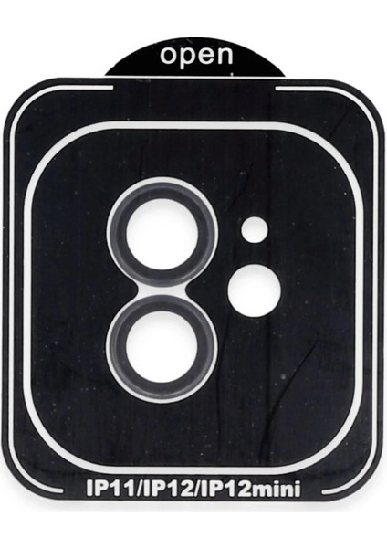 Bfs iPhone 11 Pvd Metal Kamera Lens - Siyah