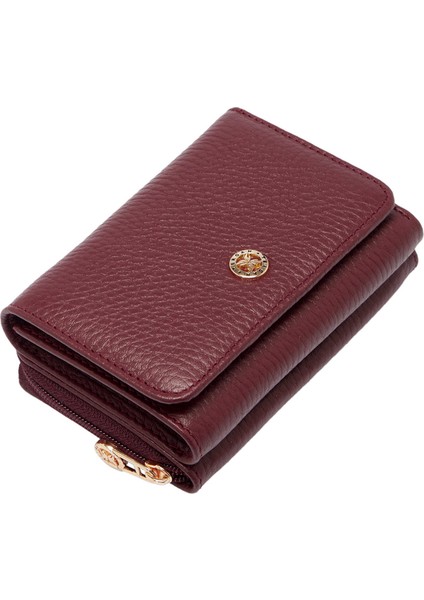 Bordo Hakiki Deri Kadın Cüzdan - S1CB00005798-M71