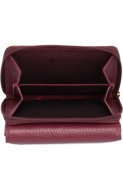 Bordo Hakiki Deri Kadın Cüzdan - S1CB00005798-M71
