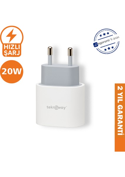 ARF 20W Type-C Port Şarj Adaptörü Beyaz fiyatları