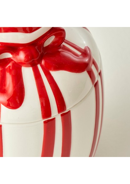 Merry Yılbaşı Seramik Kavanoz Kırmızı (860 cc) fiyatları