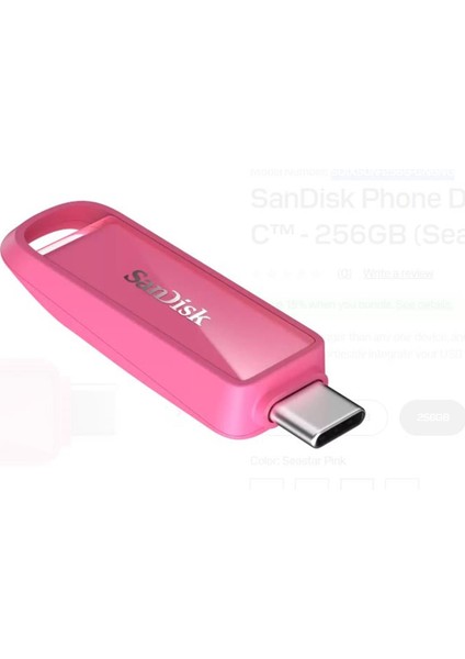 SDIXS0N-256G-GN6NG 256GB Phone Drive with USB-C-128GB (Seastar Pink) Flash Bellek modelleri