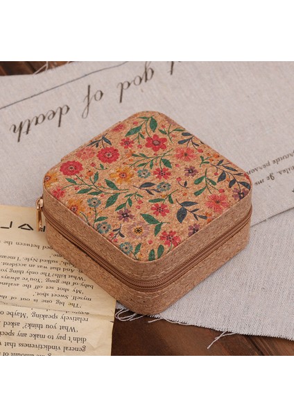 Vintage Mücevher Kutusu Taşınabilir Seyahat Küpe Yüzük Kolye Düzenleyici (Yurt Dışından)