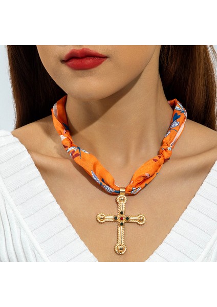 Takı Uzun Ipek Eşarp Kolye Hafif Duygu Çok Kolye Inciler Renkli Ipek Ipek Eşarp Kolye (Yurt Dışından)