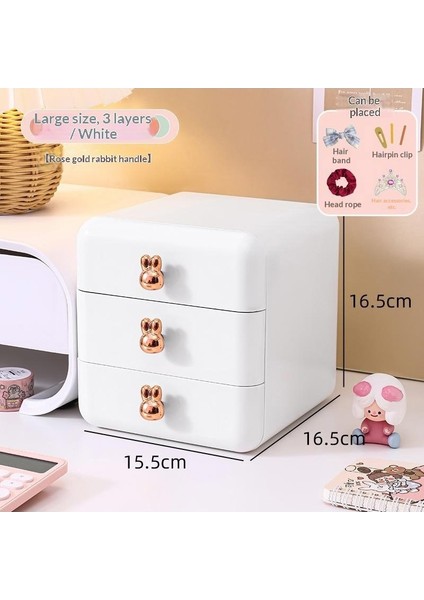 Masaüstü Saklama Kutusu Aksesuar Çekmecesi Kırtasiye Kalem Dolabı Yurt Masası Muhtelif Çocuk Saç Aksesuarları Küçük Saklama Kutusu (Yurt Dışından)
