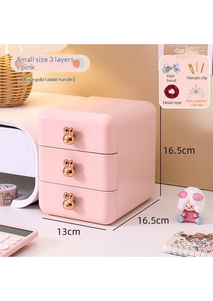 Masaüstü Saklama Kutusu Aksesuar Çekmecesi Kırtasiye Kalem Dolabı Yurt Masası Muhtelif Çocuk Saç Aksesuarları Küçük Saklama Kutusu (Yurt Dışından)