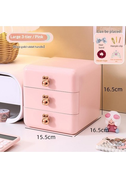 Masaüstü Saklama Kutusu Aksesuar Çekmecesi Kırtasiye Kalem Dolabı Yurt Masası Muhtelif Çocuk Saç Aksesuarları Küçük Saklama Kutusu (Yurt Dışından)