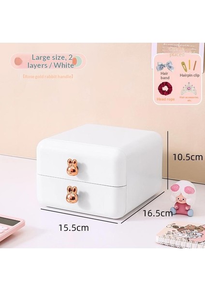 Masaüstü Saklama Kutusu Aksesuar Çekmecesi Kırtasiye Kalem Dolabı Yurt Masası Muhtelif Çocuk Saç Aksesuarları Küçük Saklama Kutusu (Yurt Dışından)