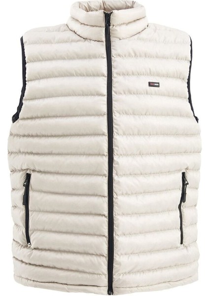 İçi Astarlı Su ve Rüzgar Geçirmez Cepli Erkek Yelek