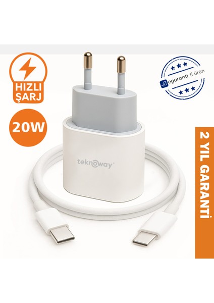 ARF 20W Type-C to Lighting Şarj Seti Beyaz modelleri