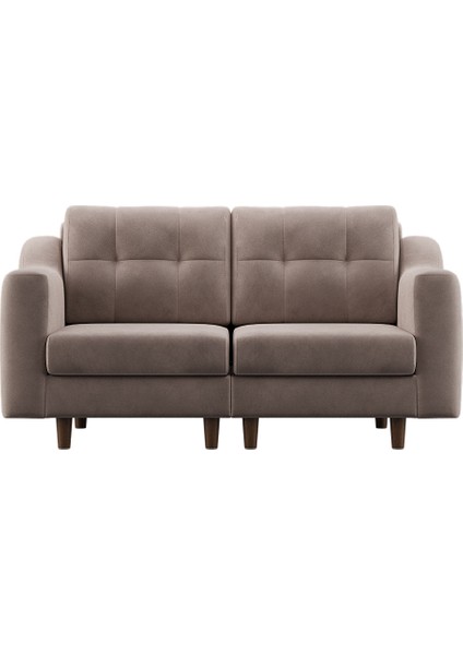 Robin Modüler Ikili Koltuk - Kadife - Krem modelleri
