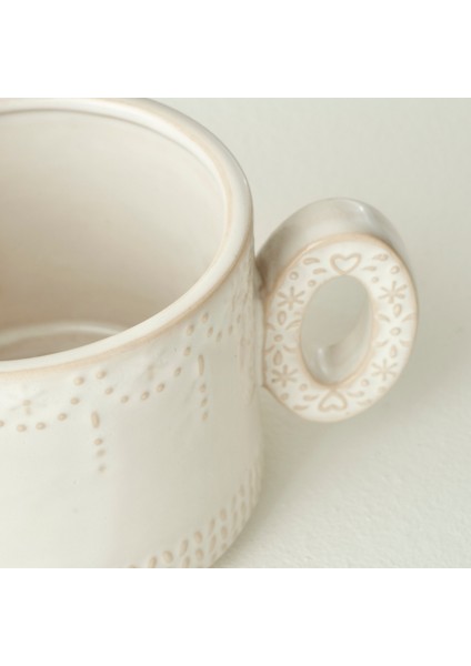 Joy Stoneware Yılbaşı 3'lü Kupa Seti Krem (390 cc) modelleri