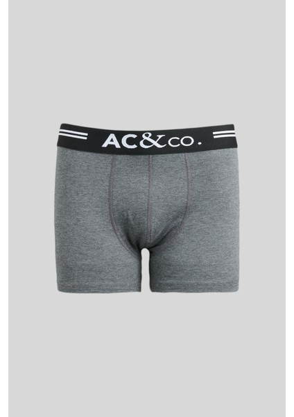 Erkek Lacivert-bordo-antrasit 3'lü Pamuklu Esnek Boxer Paketi modelleri