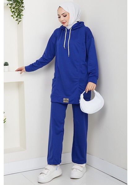 Çift Cepli Kapüşonlu Ikili Takım 1663 - Indigo