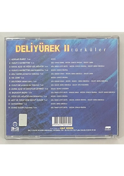 Deliyürek Iı Türküler CD (Orijinal Dönem Baskı CD Karton Kılıf ve Fotoğraf Albümü Mevcuttur) fiyatları