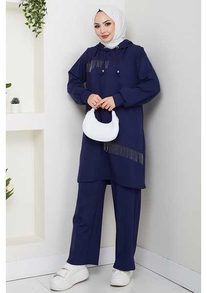 Zincir Detay Oysho Ikili Takım 1660 - Lacivert