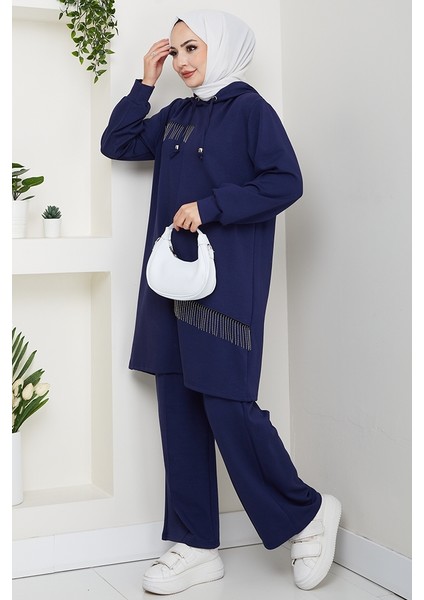 Zincir Detay Oysho Ikili Takım 1660 - Lacivert modelleri