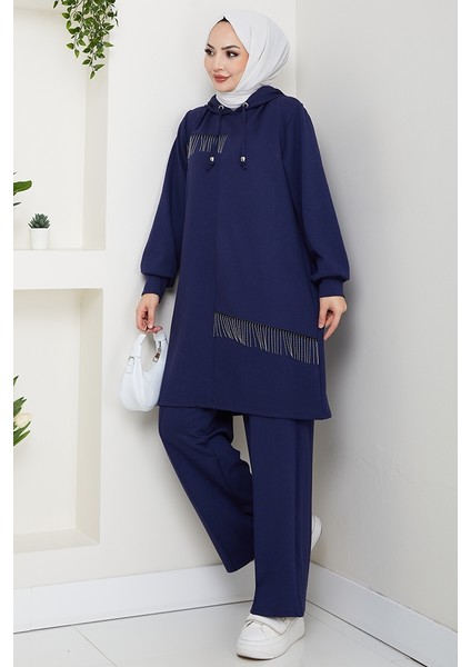 Zincir Detay Oysho Ikili Takım 1660 - Lacivert indirimleri