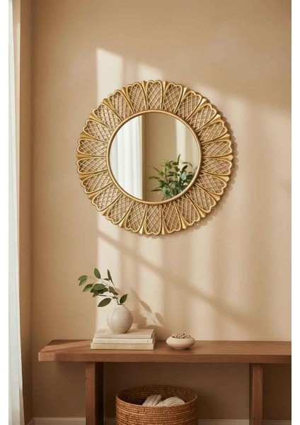 Solaris Eskitme Gold Dekoratif Duvar Aynası -60CM fırsatları